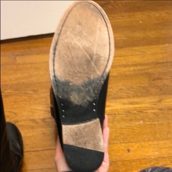 Frye Melissa Logo Two Toned Riding Boots Size 6.5 - Picture 6 of 6